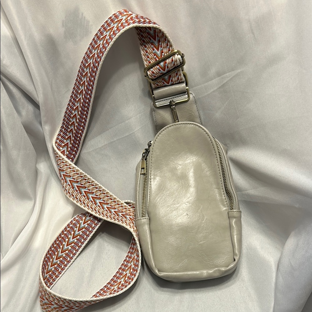 Stylish Cream Crossbody Bag